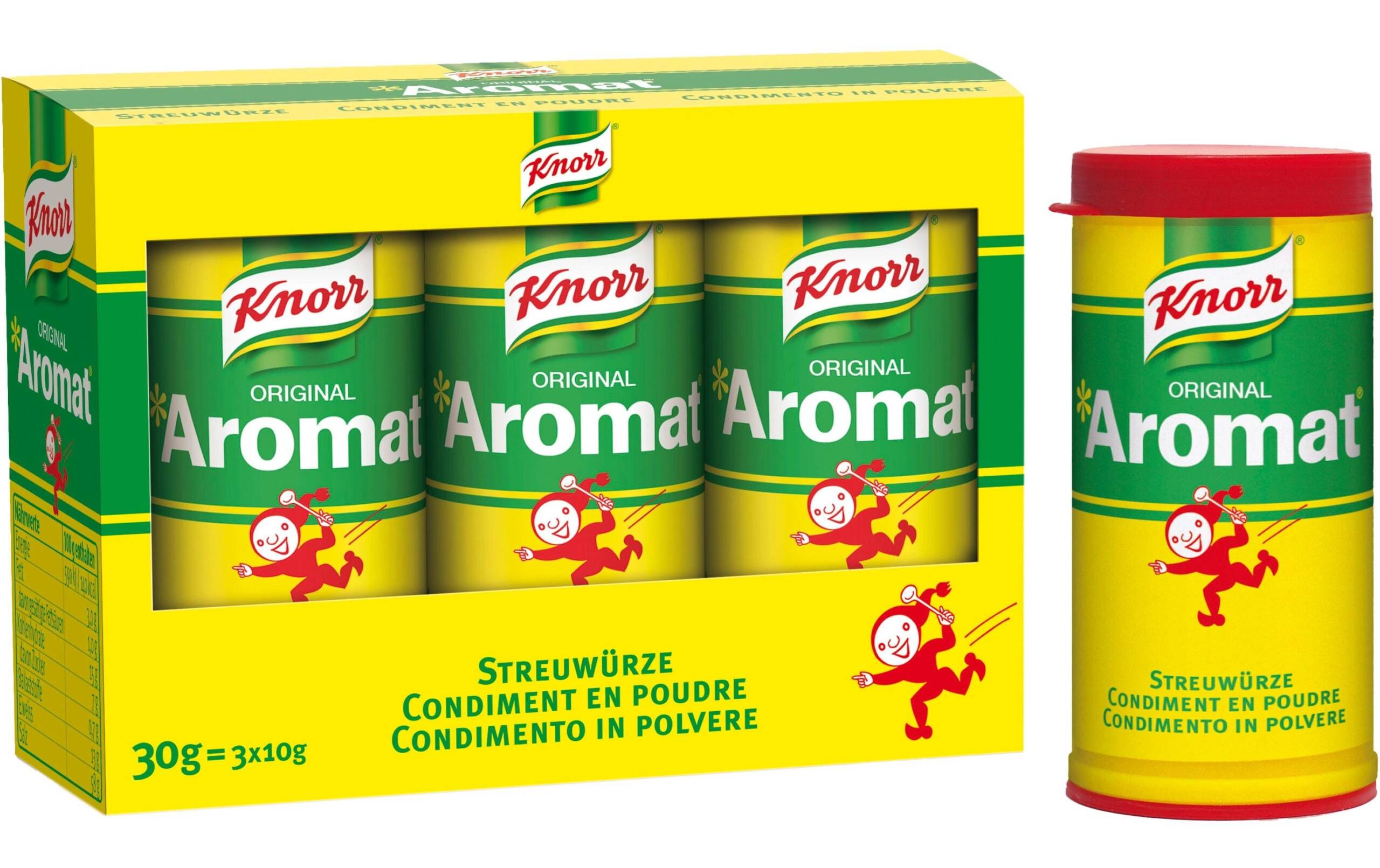 KNORR Aromat Streuwürze 3 x 10 g Ministreuer