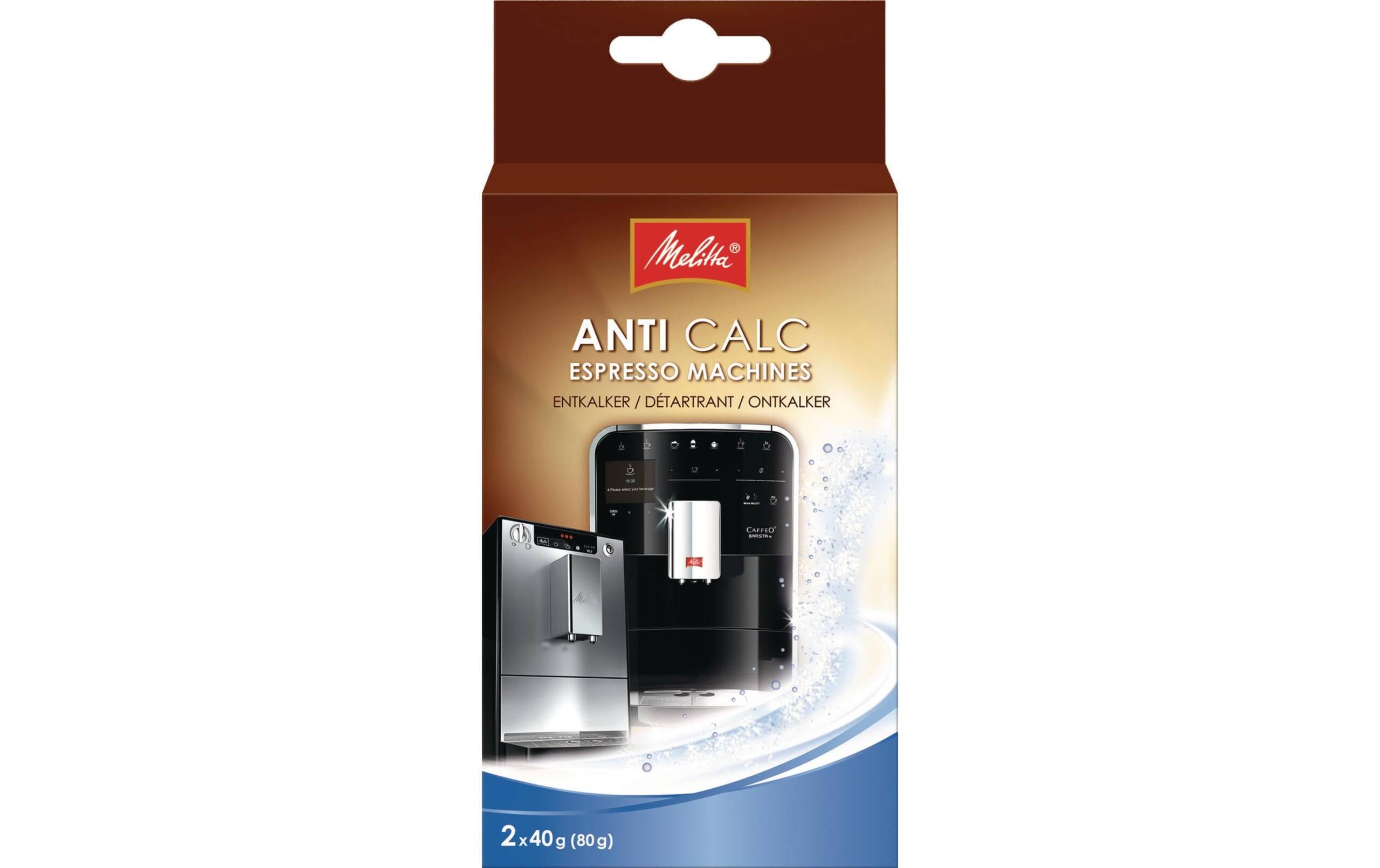 Melitta Anti Calc Pulver für Kaffeemaschine 2 Pack