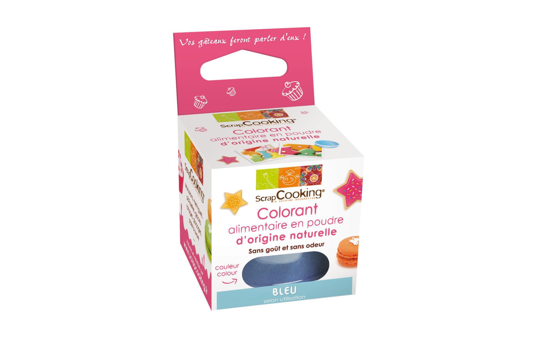 ScrapCooking Natur Farbpulver Blau 10g