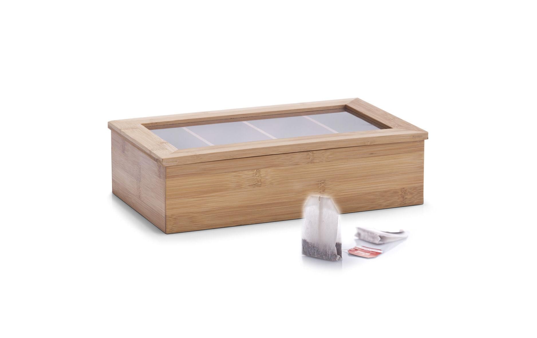 Zeller Present Teebeutelbox Bamboo 33,5x20x9cm