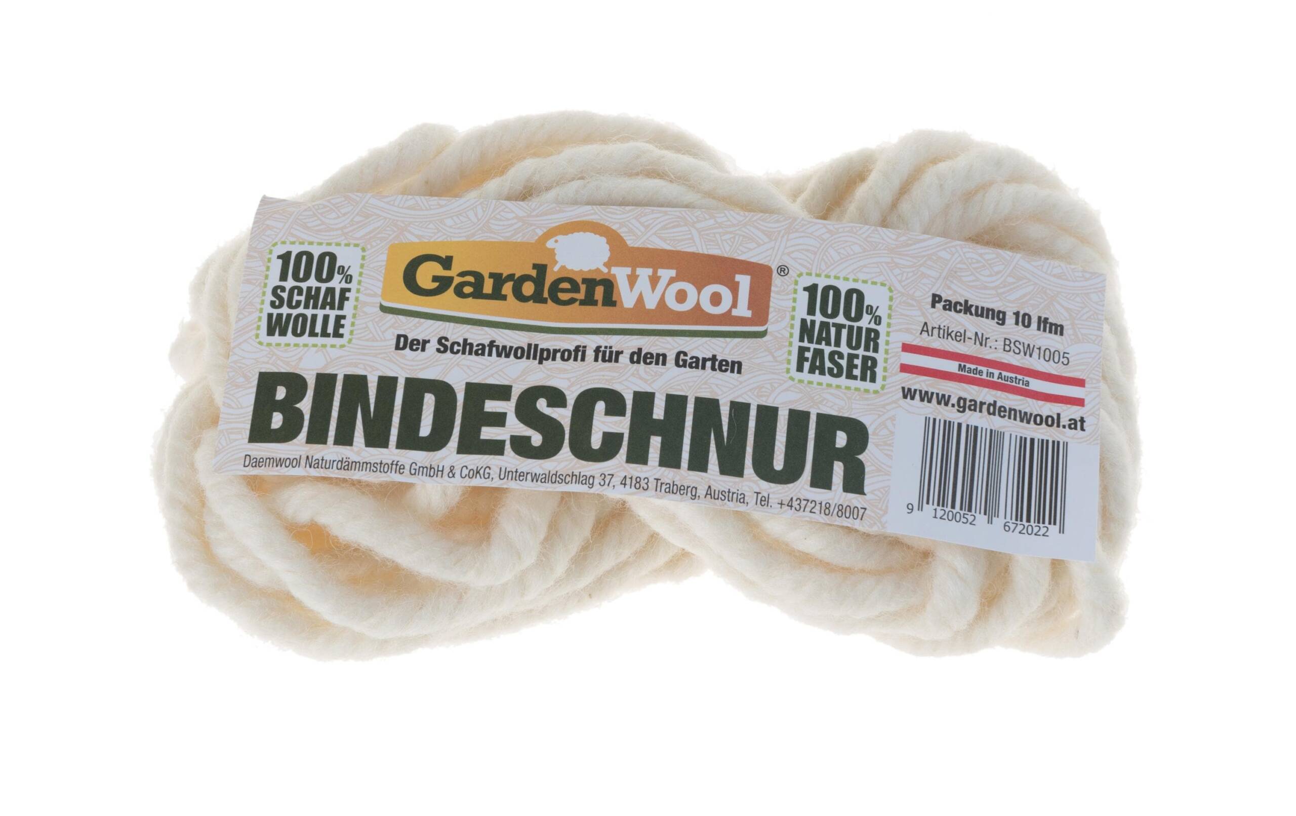 GardenWool Bindeschnur naturweiss 10 m