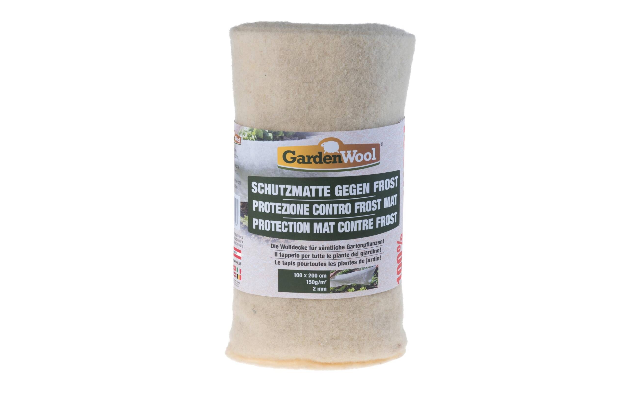 GardenWool Frostschutzmatte naturweiss 200 x 100 x 0.2 cm, 150g/m2