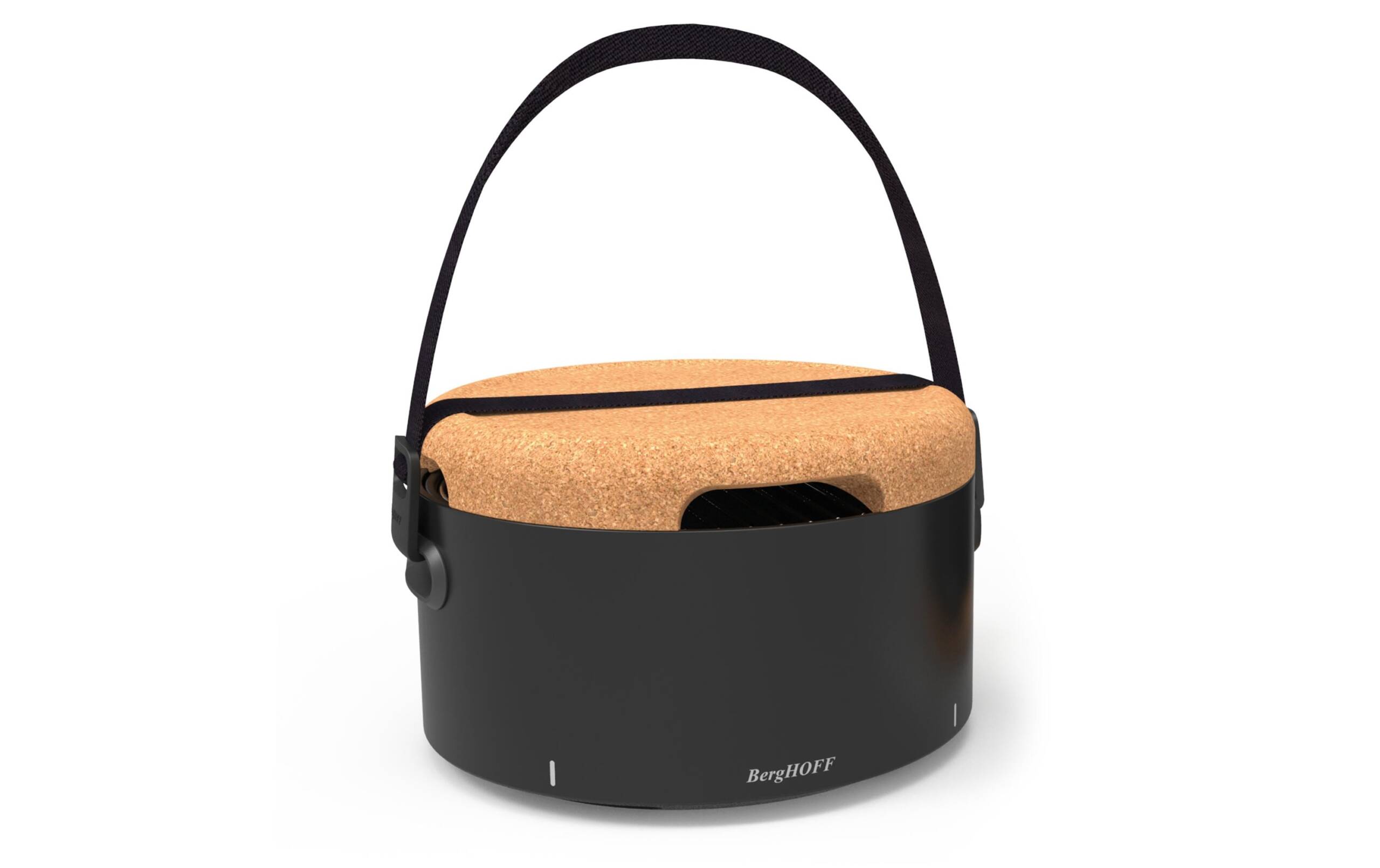 BergHOFF Holzkohle Tischgrill schwarz 35cm, Studio Linie