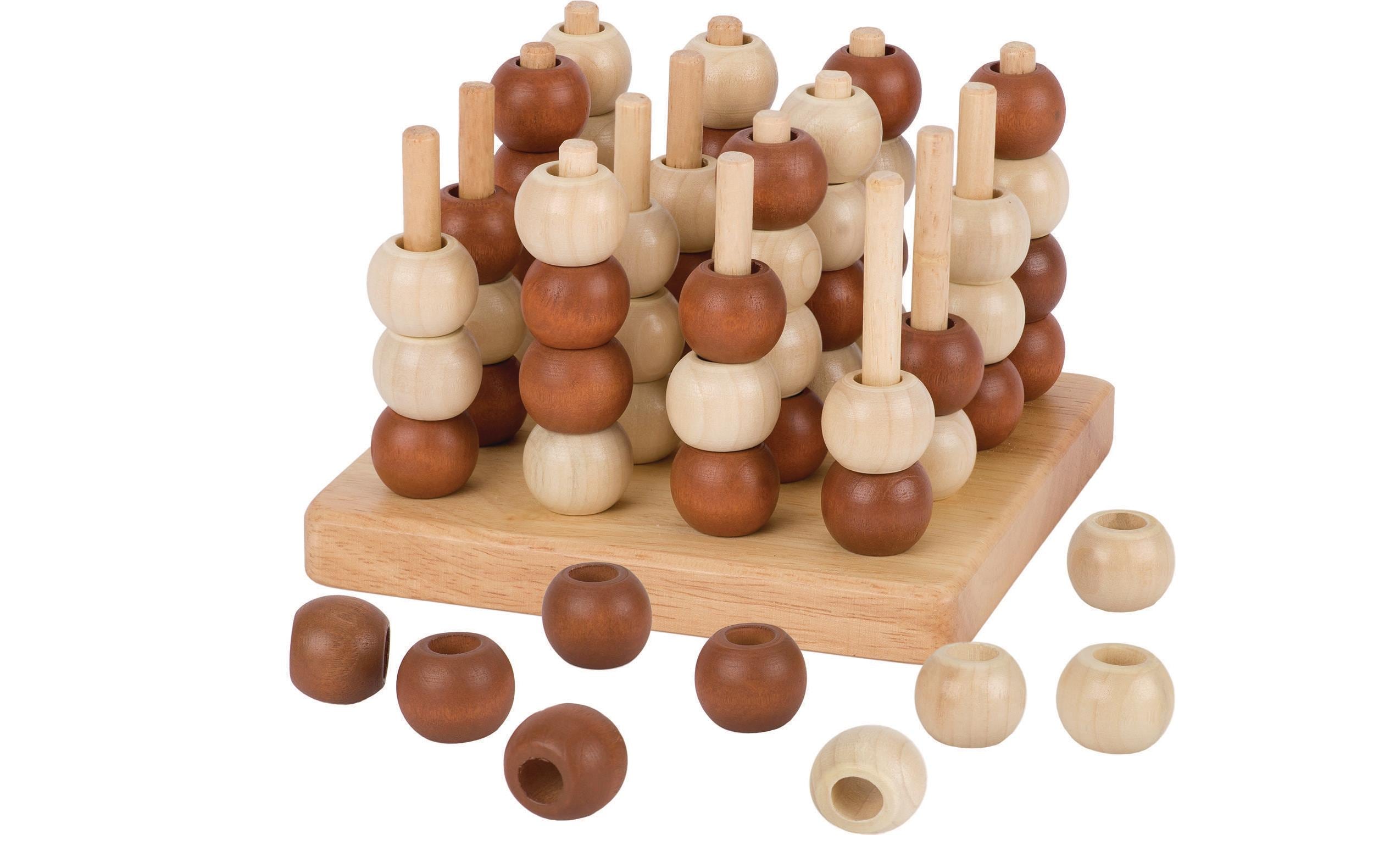 3-D Spiel Tic Tac Toe 13 x 13 x 8,5 cm, Holz