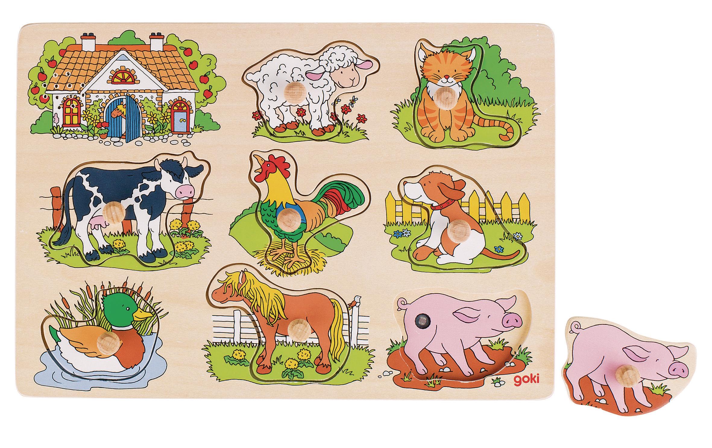 Soundpuzzle Bauernhof 29,7 x 21,5 x 1,6 cm, Holz
