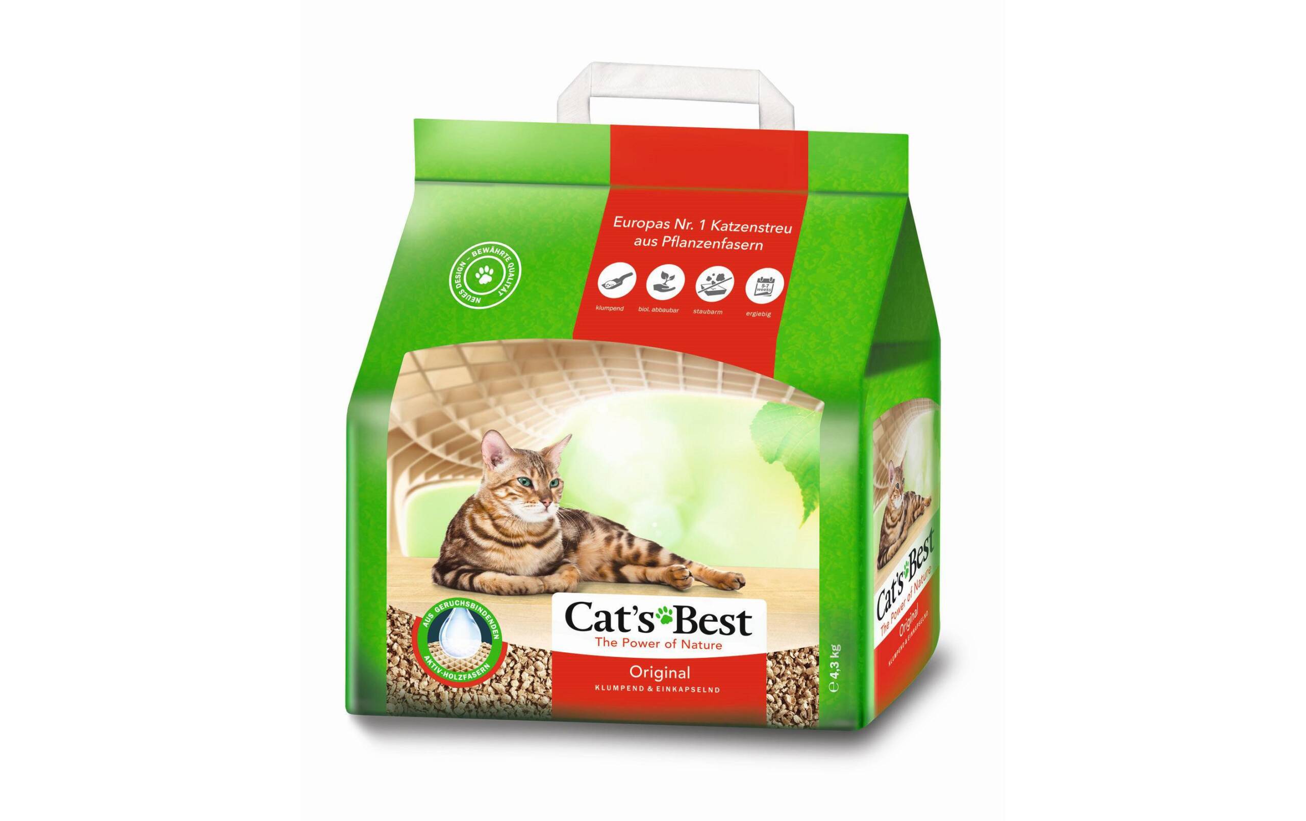 Cat's Best Original Katzenstreu 10l/4.3kg biologisch abbaubar