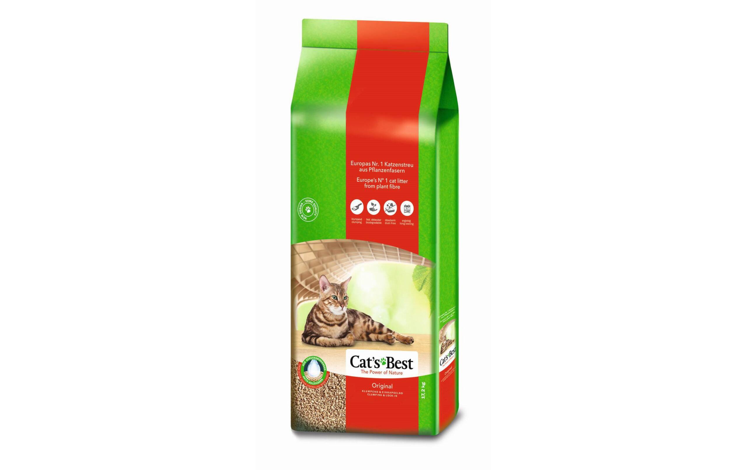 Cat's Best Original Katzenstreu 40l/17.2kg biologisch abbaubar
