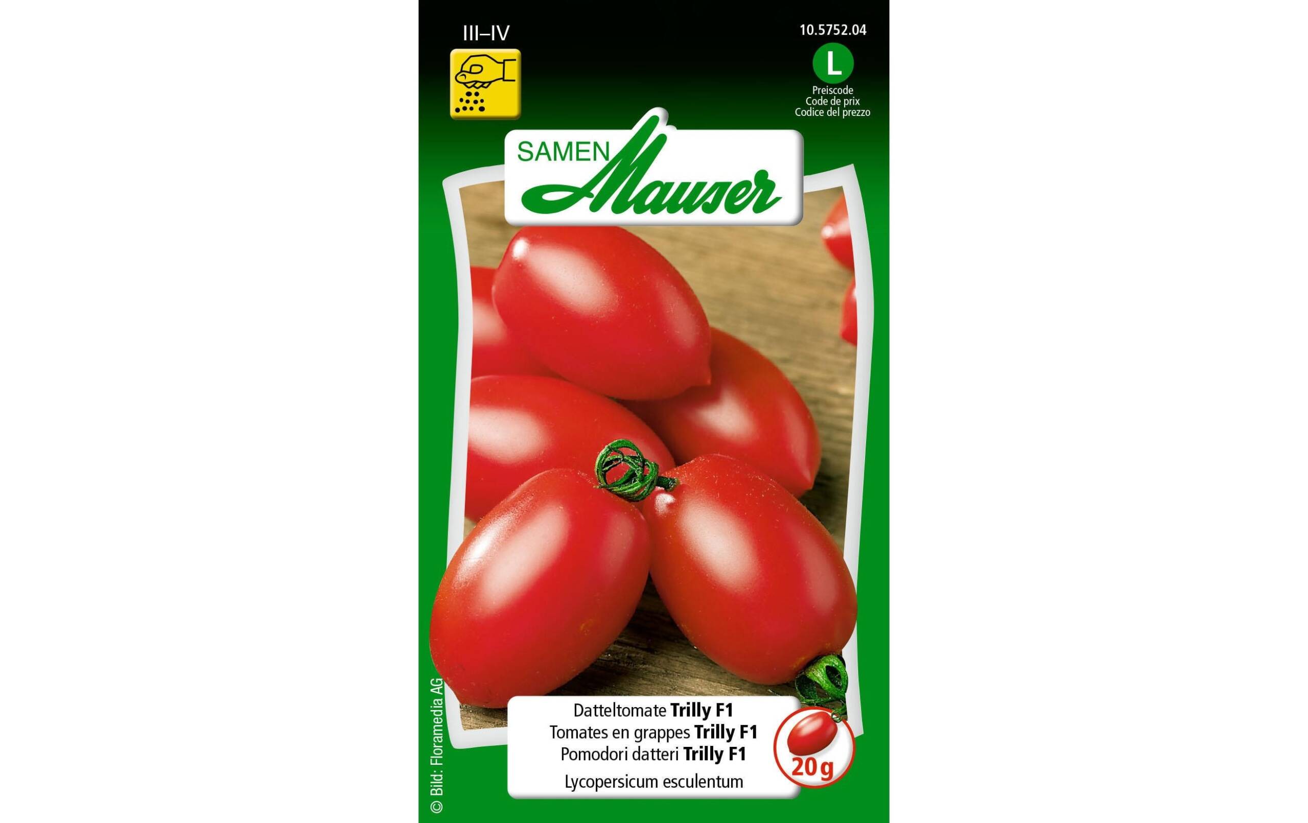 Datteltomate Trilly F1 Lypopersicon lycopersicum