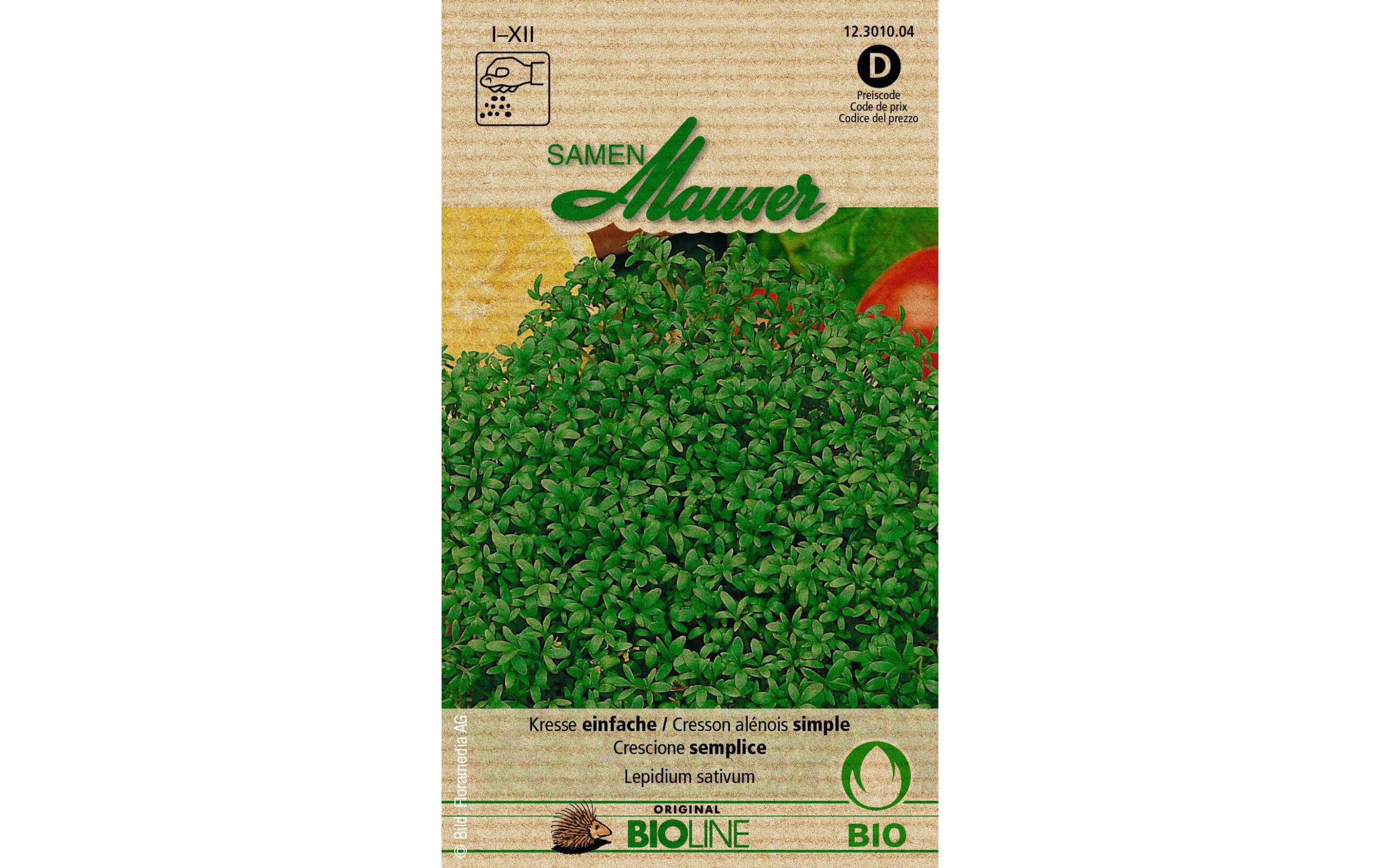 Kresse einfache Aus kontr. biol. Anbau Knospe