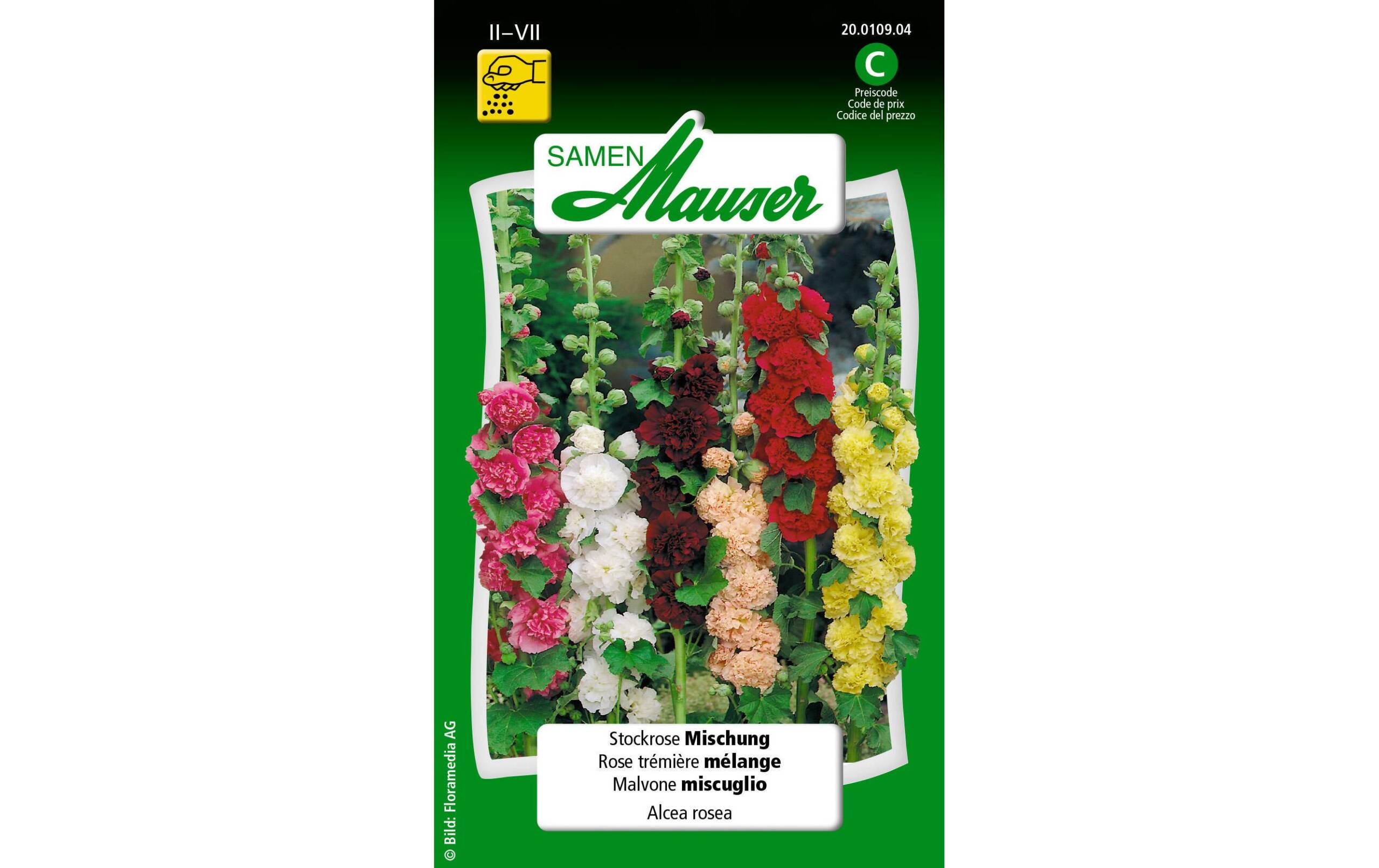 Stockrose Mischung Alcea rosea