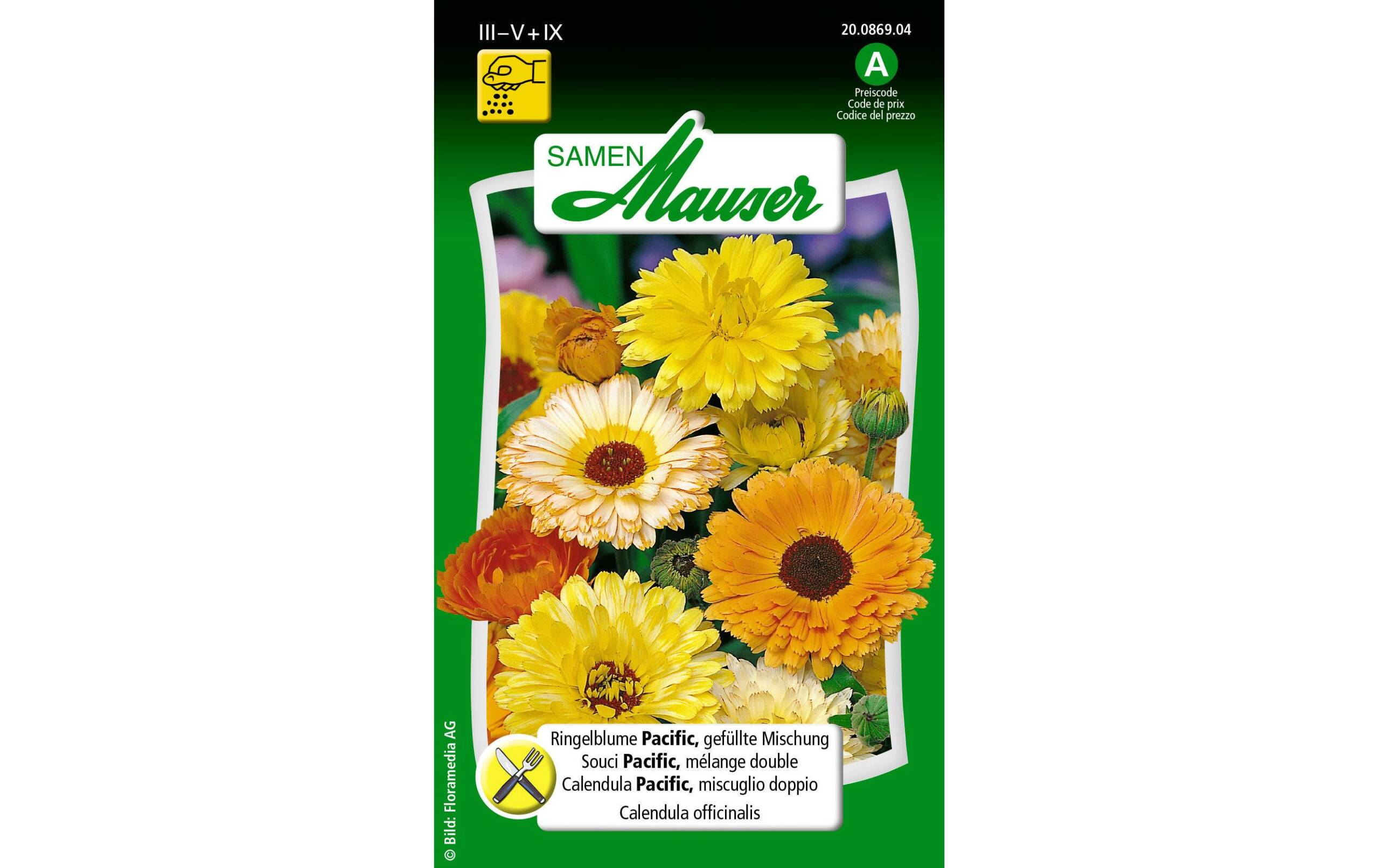 Ringelblume Pacific, gefüllte Misch. Calendula officinalis