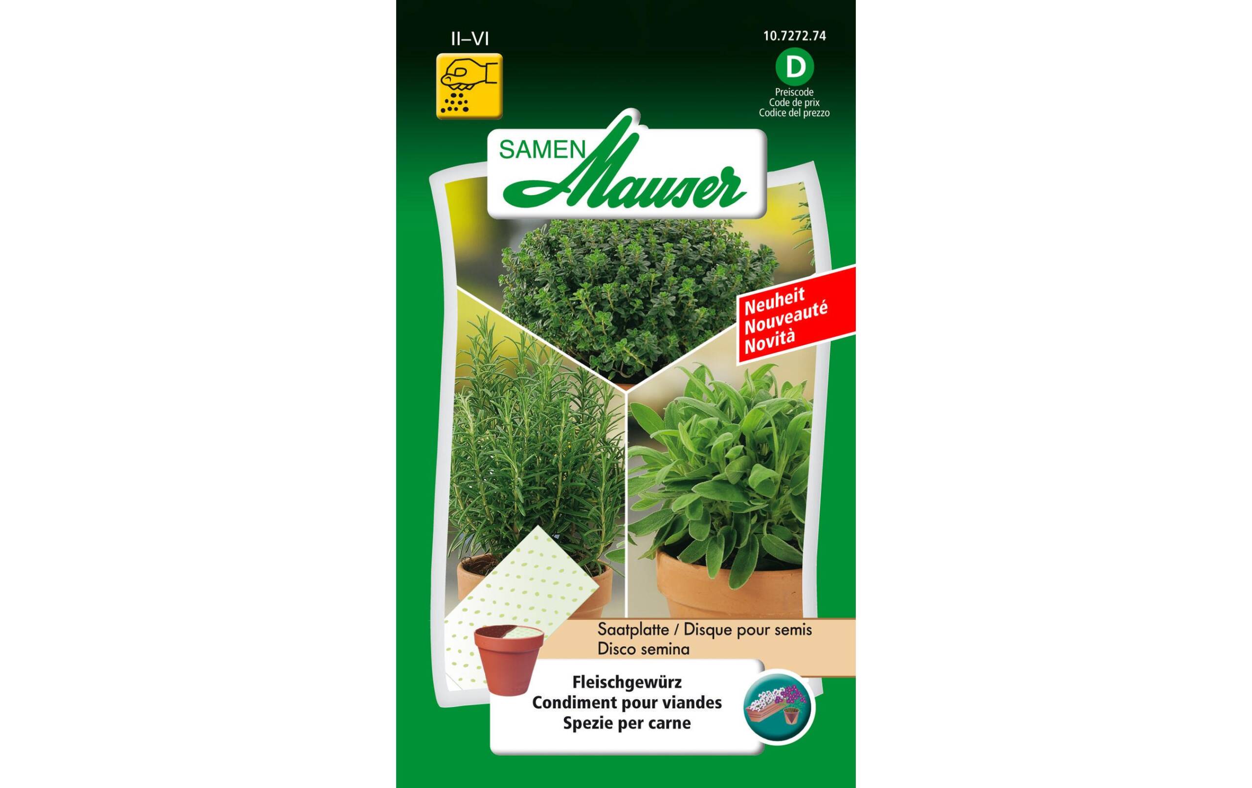 Saatmatte Fleischgewürz (40X15) Saatmatte (40x15 cm)