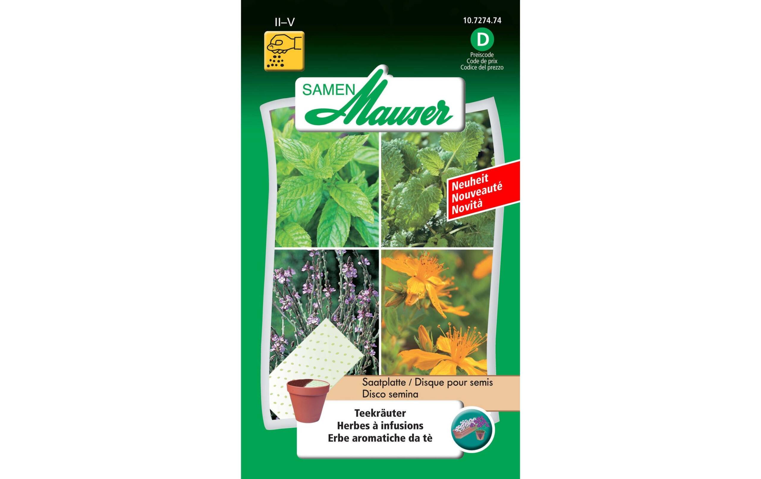 Saatmatte Teekräuter (40X15) Saatmatte (40x15 cm)