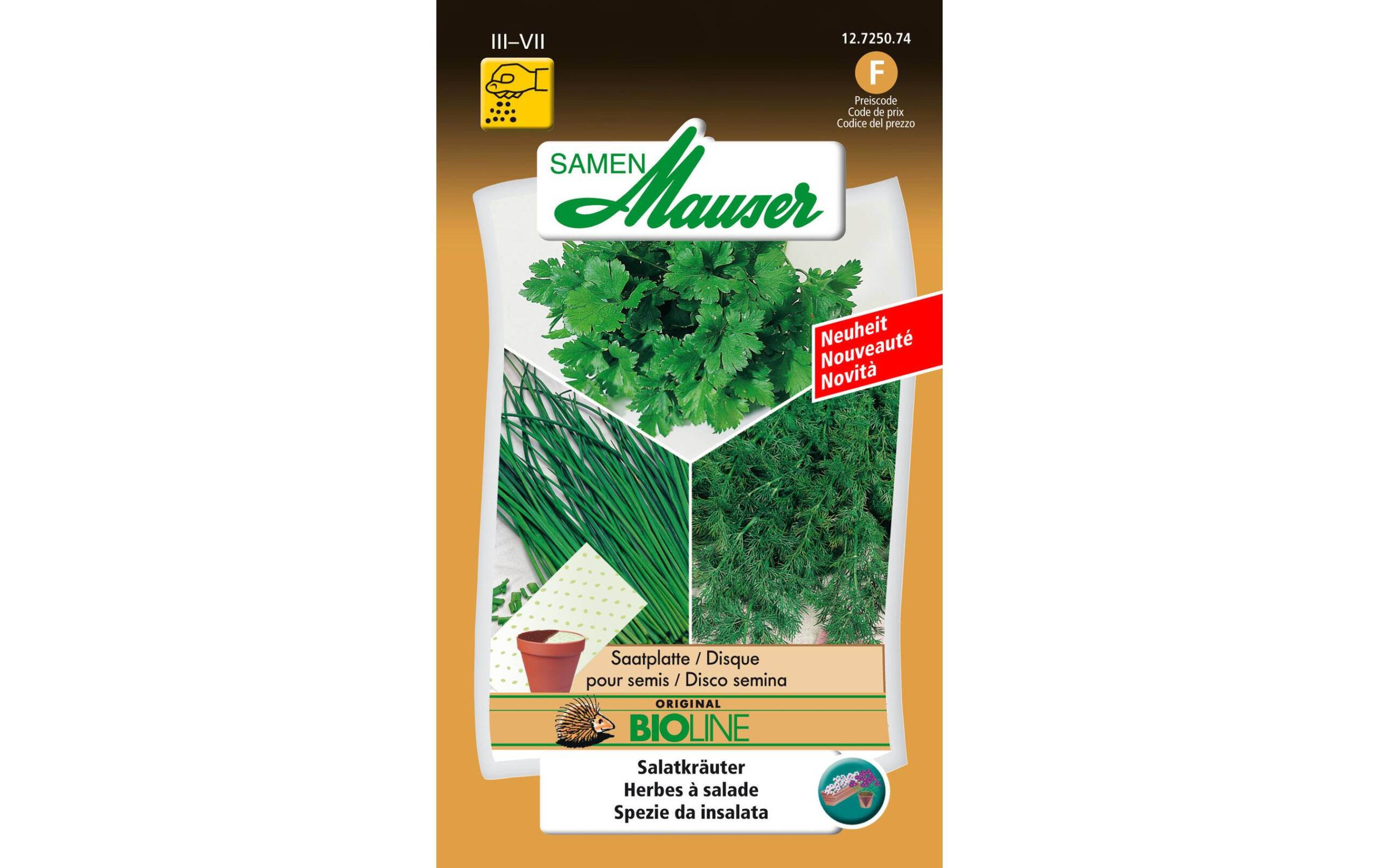 Saatmatte Salatkräuter BIO (40X15) BIO Saatmatte (40x15 cm)