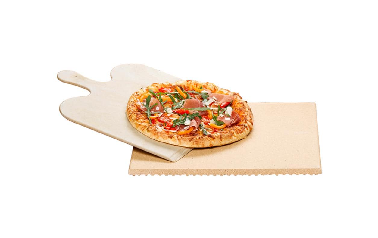Rommelsbacher PIZZA-/BROTBACKSTEIN SET Stein aus natürlicher Schamotte