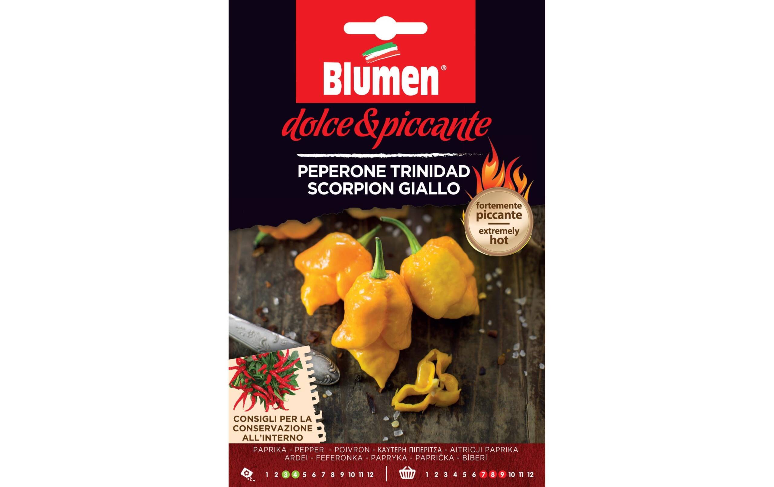 Blumen Paprika Trinidad Scorpion giallo 0.02 g