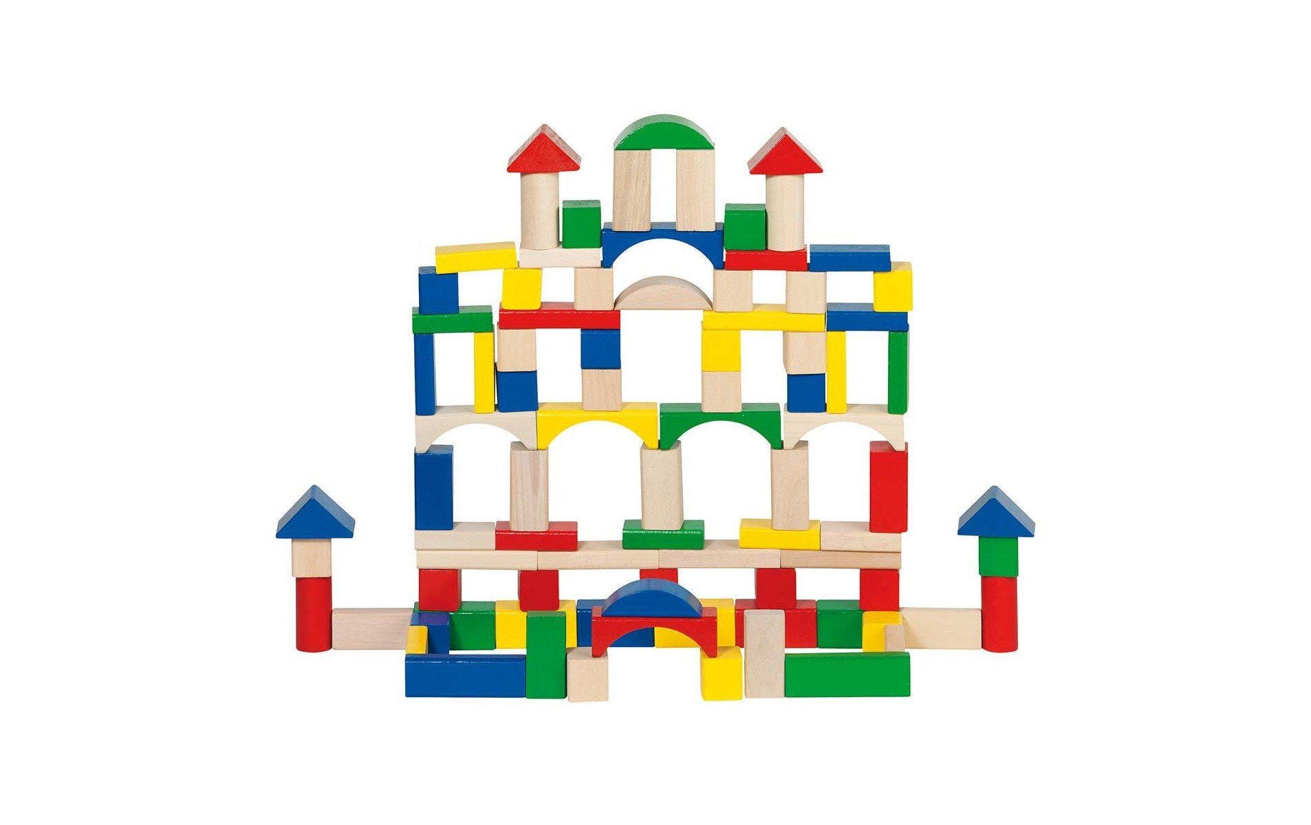 Goki Bauklötze Holz, 100 Stück