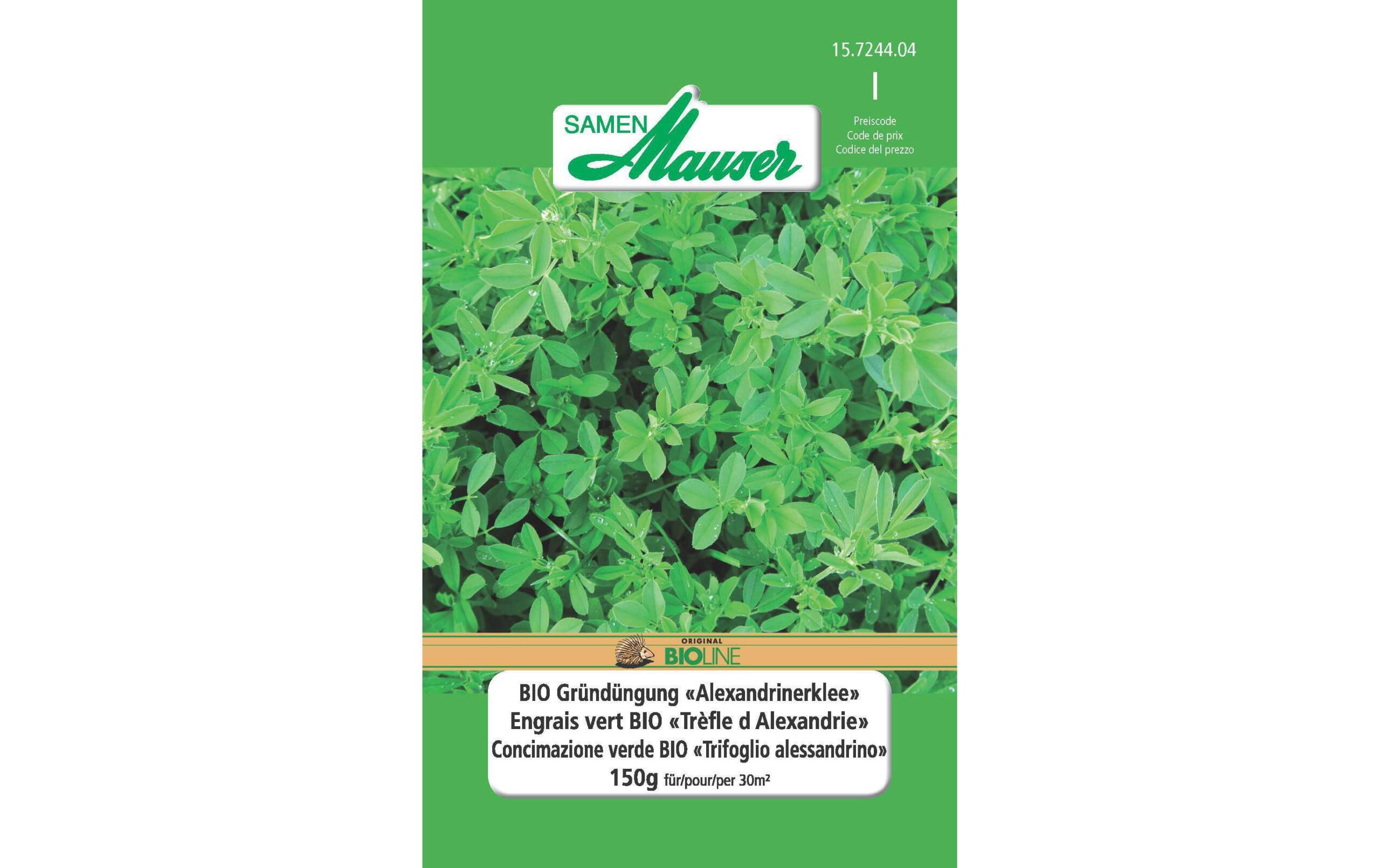 Samen Mauser BIO Gründüngung Alexandriner- klee, 150 g Trifolium alexandrinum