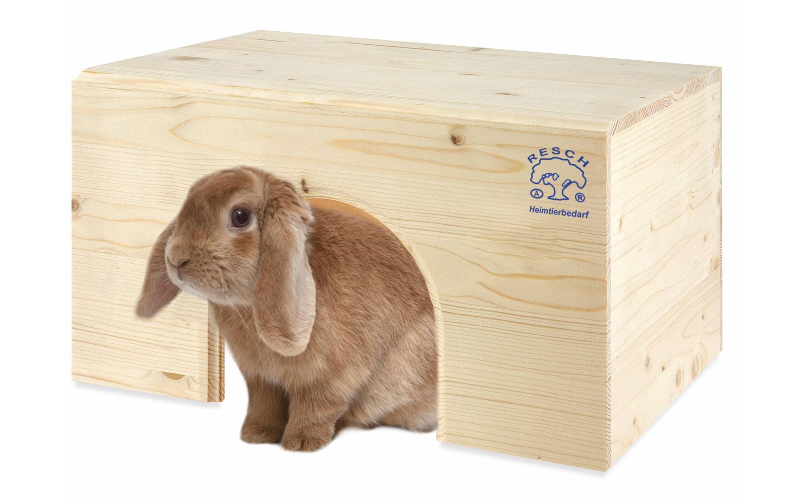 Resch Kaninchenhaus mit grossem Tor 40x30x22 cm