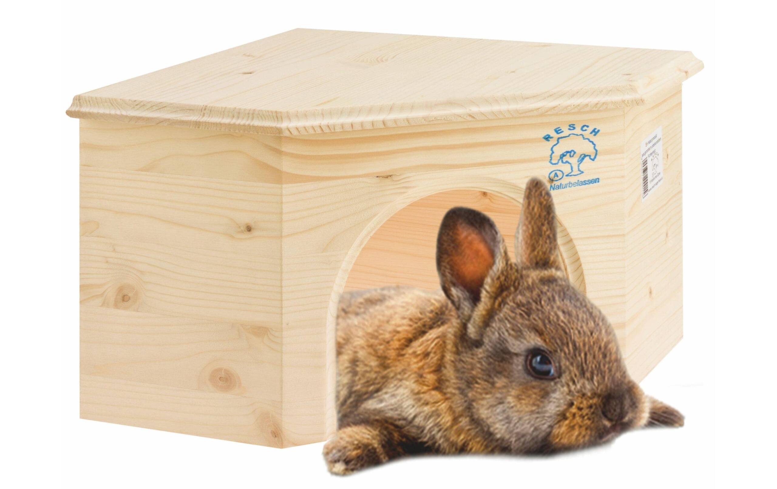 Resch Kaninchen-Eckhaus 43x31x19 cm