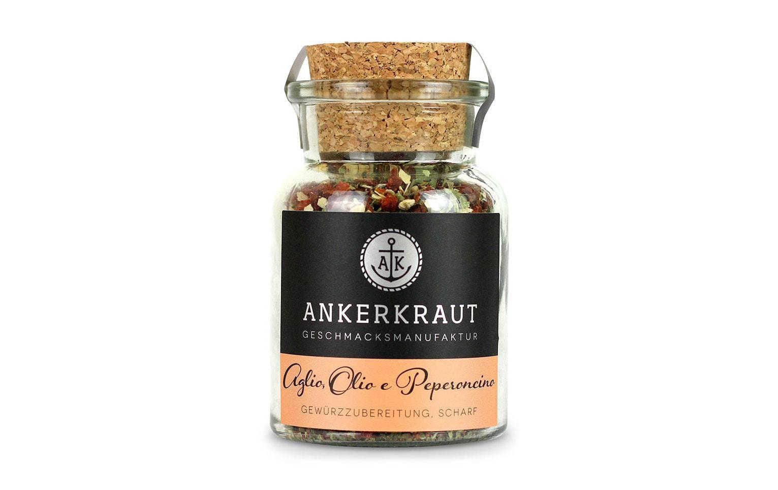 Aglio e Olio Peperoncino 65g, Glas klein