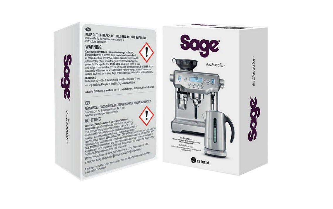 Sage Entkalker 4-er Pack zu Sage Espressomaschinen