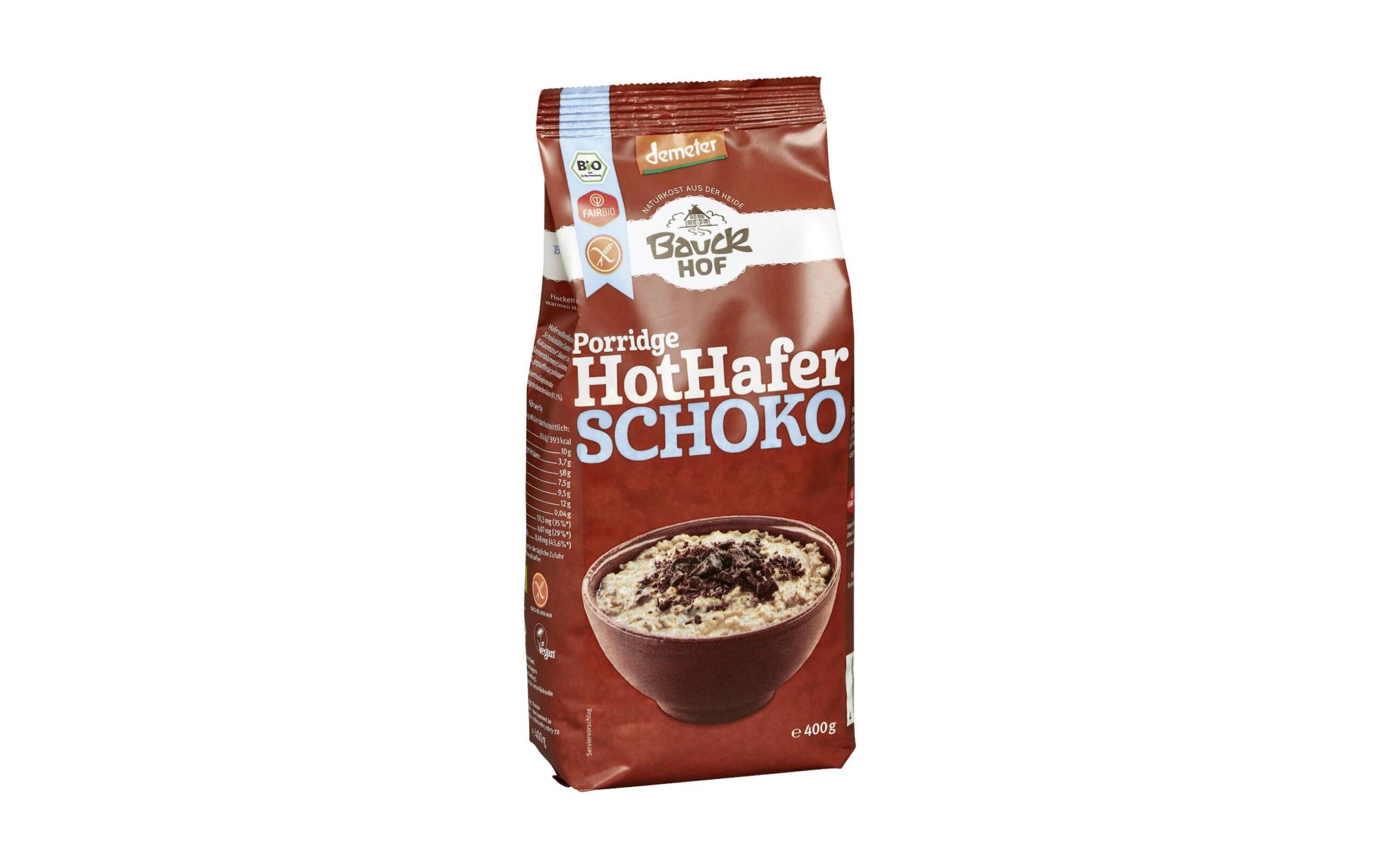 Hot Hafer Schoko Beutel 400 g