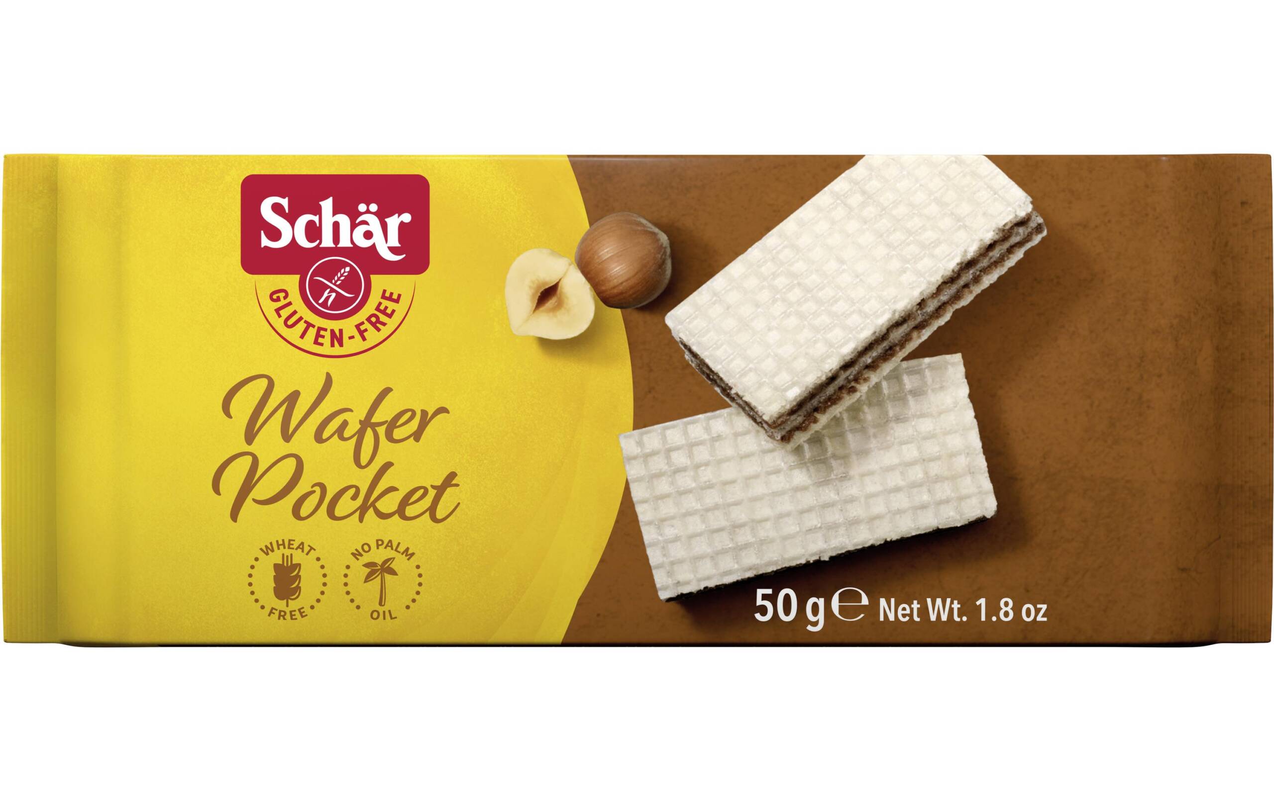 Wafer pocket Haselnuss glutenfrei 50 g